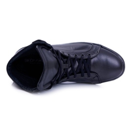 Bednarek Polish Shoes Tênis de couro masculino Bednarek Black Edys preto 3