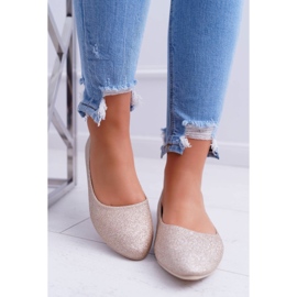 PS1 Bailarinas com glitter dourado Fifi feminino 1