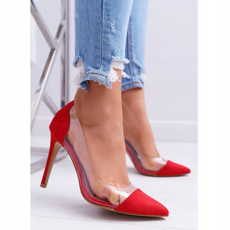 NFR Transparente Feminino Stilettos Red Spitz Live vermelho 2