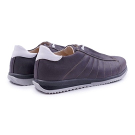 Bednarek Polish Shoes Calçados masculinos Brogues Bednarek esportivos de couro cinza Geos 2