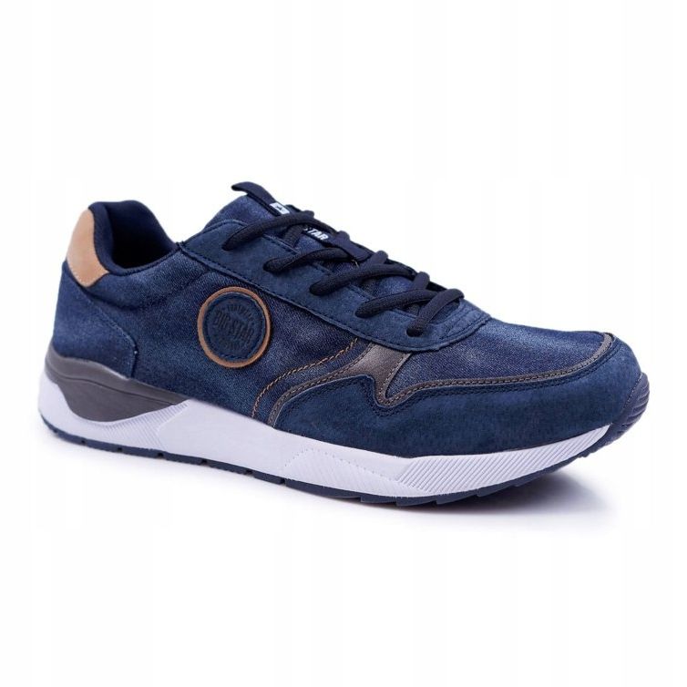 Sapatas esportivas masculinas Big Star azul marinho DD174312 1