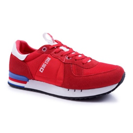 Sapatas esportivas masculinas Big Star camurça couro vermelho DD174322 2