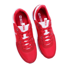 Sapatas esportivas masculinas Big Star camurça couro vermelho DD174322 1
