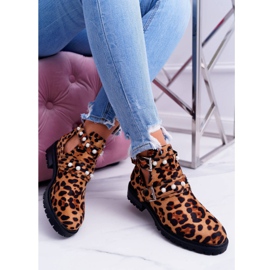 NFR Botas pantera com recortes Cadenza marrom 1