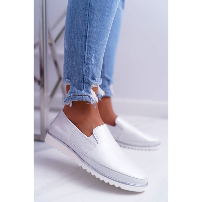 Mocassim feminino Sergio Leone Silver Magento cinza 1