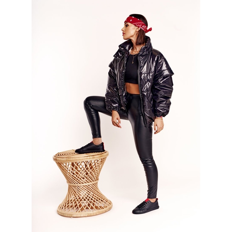 Big Star Tênis feminino grande estrela com cinto preto DD274687 2