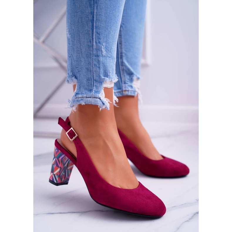 Sapatos de salto feminino Sergio Leone SK788 Fuchsia Lati rosa 1