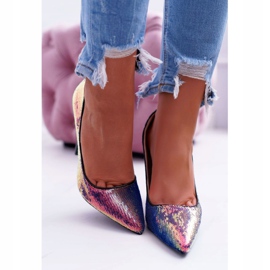 PS1 Sapatilhas femininas iridescentes com lantejoulas CrazyStuff preto 2