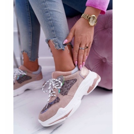 FC1 Calçados esportivos femininos com solado alto rosa cabana 1