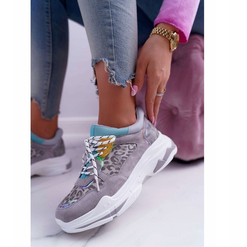 FC1 Calçados Esportivos Femininos Sola Alta Cinza Cabana 1