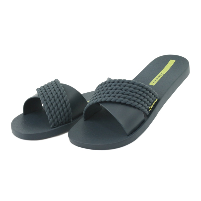 Chinelos femininos Ipanema 26400 jeans azul verde 3