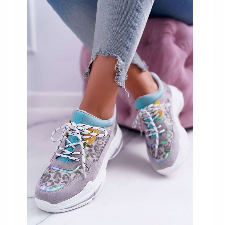 FC1 Calçados Esportivos Femininos Sola Alta Cinza Cabana 2