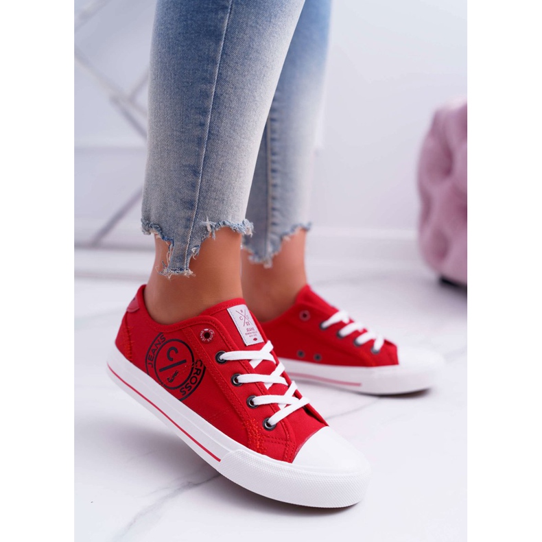 Tênis feminino Cross Jeans Vermelho DD2R4072 1