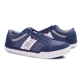 McBraun Sapatos esportivos masculinos Federico azul marinho 1