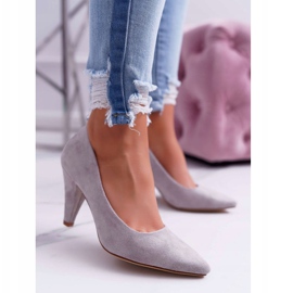 Bombas Femininas Sergio Leone PB139 Grey Felice cinza 1