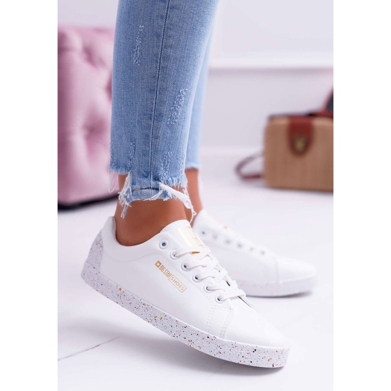 Tênis feminino Big Star Red Star White AA274A007 branco 1