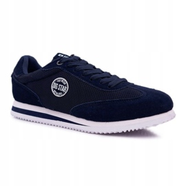 Sapatas esportivas masculinas Big Star azul marinho DD174087 1