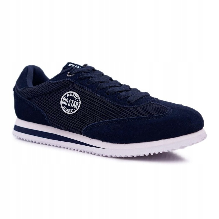 Sapatas esportivas masculinas Big Star azul marinho DD174087 1