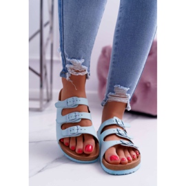 Chinelos femininos azul claro Big Star DD274137 1