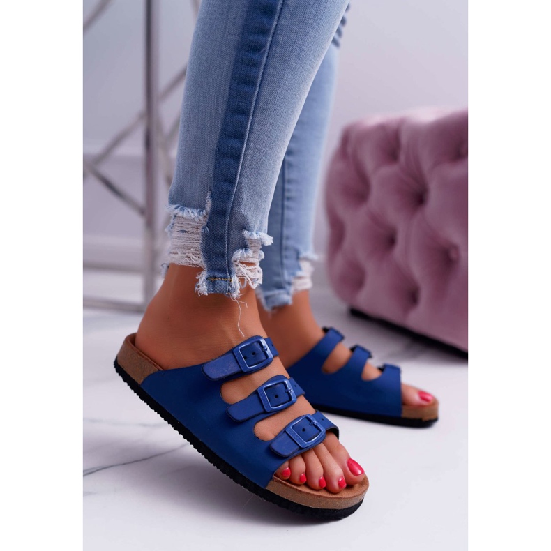 Chinelos femininos azul marinho Big Star DD274140 1