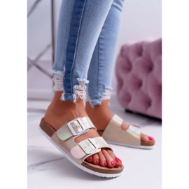 Chinelos de ouro feminino Big Star DD274135 dourado 1