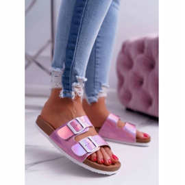 Chinelos femininos roxos Big Star DD274136 tolet 1