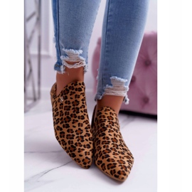 Botas Lu Boo Com Recortes Leopard Chelsea castanho 2