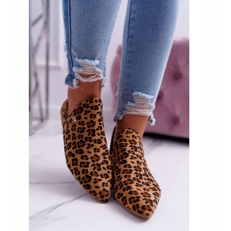 Botas Lu Boo Com Recortes Leopard Chelsea marrom 2