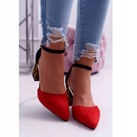 PS1 Bombas femininas no salto Leopard Red Ferri castanho preto vermelho 2