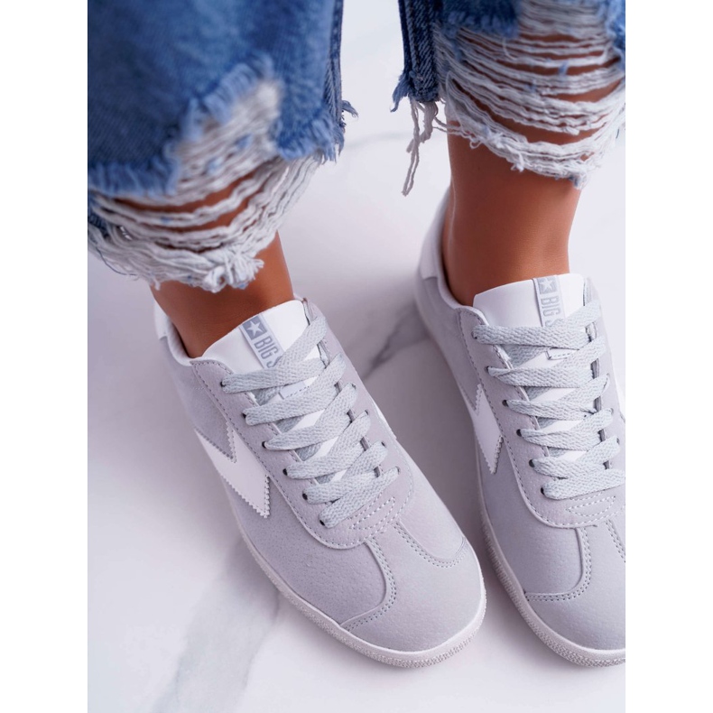 Sapatas esportivas femininas Big Star Grey DD274296 cinza 1