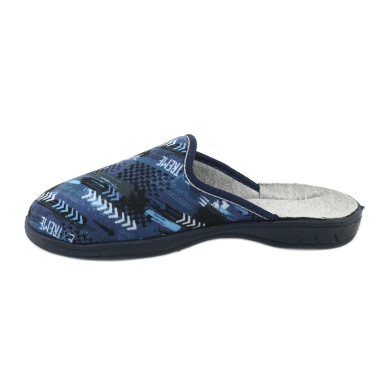 Sapatos infantis coloridos Befado 707Y402 preto azul marinho azul 2