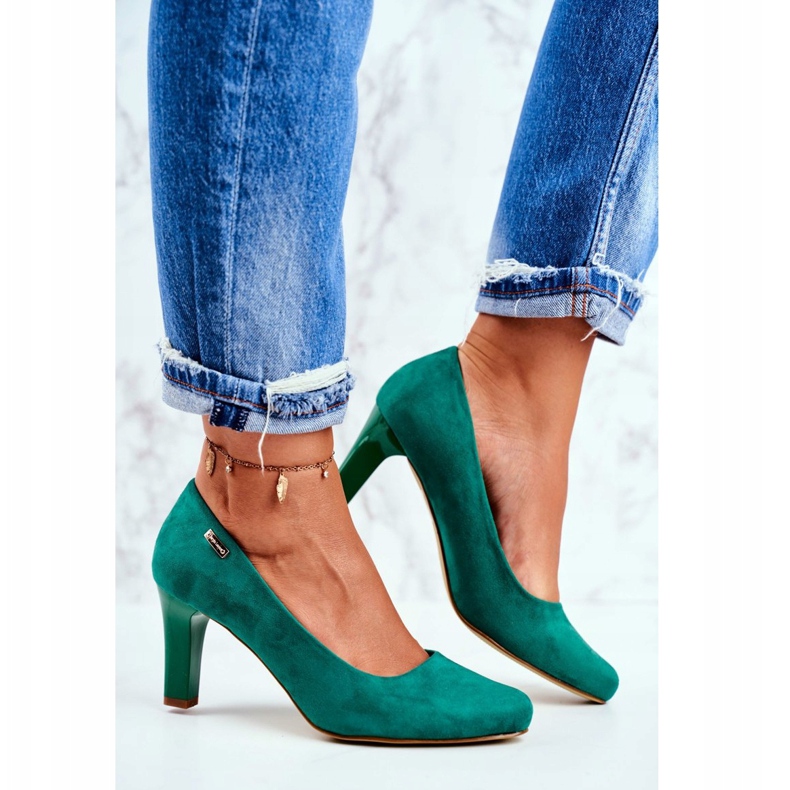 Sergio Leone Mulher Bombas Verde Camurça Orsola 2