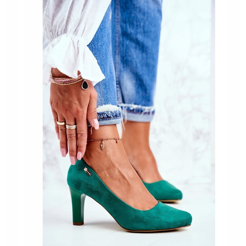 Sergio Leone Mulher Bombas Verde Camurça Orsola 1