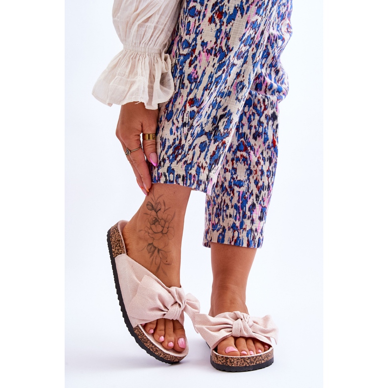 PS1 Chinelos femininos bege com cortiça curva Wendy 1 PS1 Chinelos femininos bege com cortiça curva Wendy 1