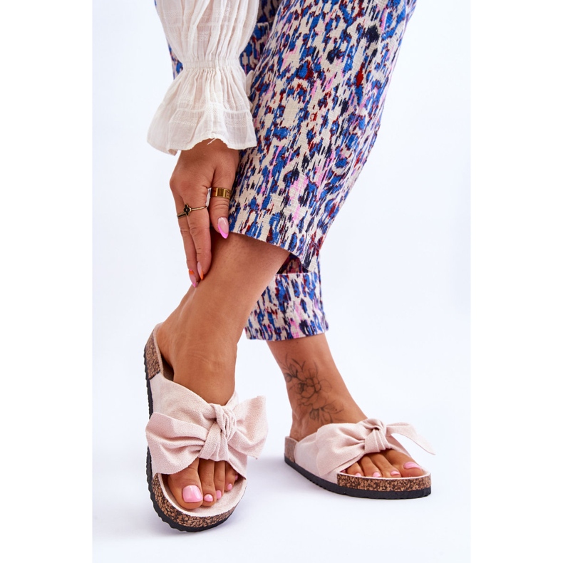 PS1 Chinelos femininos bege com cortiça curva Wendy 2 PS1 Chinelos femininos bege com cortiça curva Wendy 2