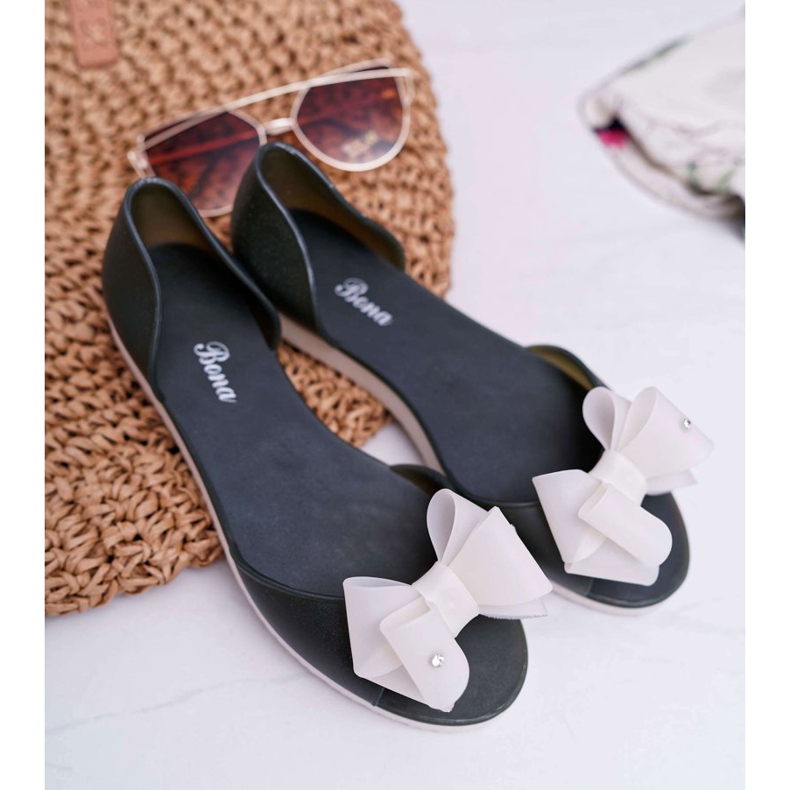 Bailarinas de borracha Meliski Bows Doces verdes 1