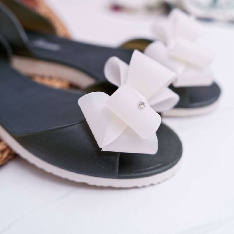 Bailarinas de borracha Meliski Bows Doces verdes 2