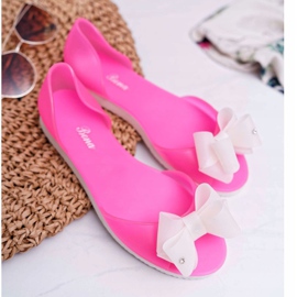 Bailarinas de borracha Meliski Bows Candy Pink rosa 1