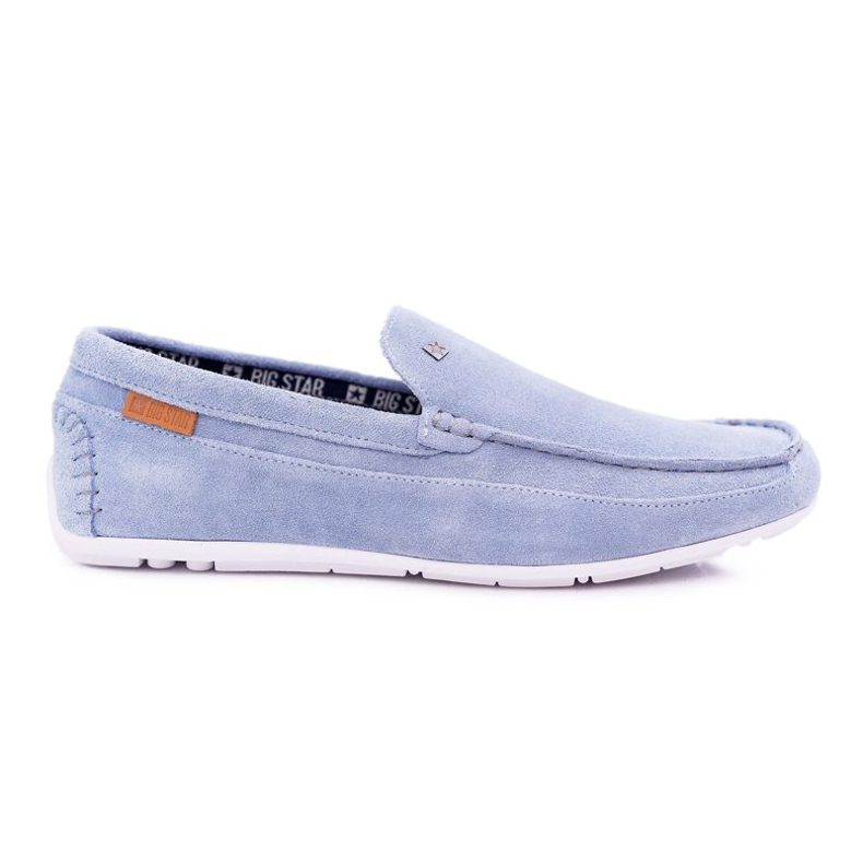 Mocassins masculinos Big Star Blue DD174421 azul 1