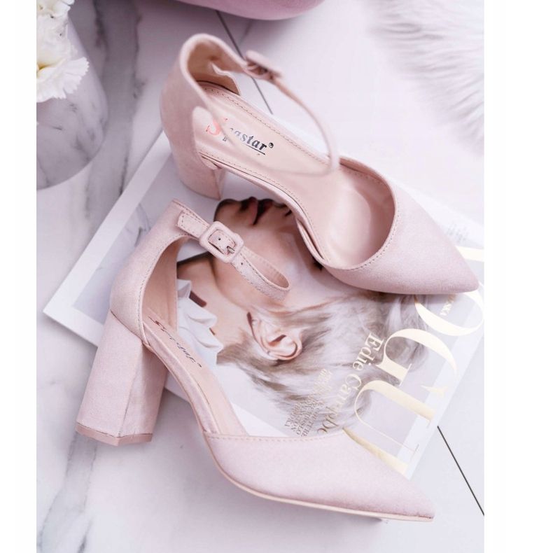 PS1 Sapatos femininos de salto alto camurça bege Harye multicolorido rosa 2 PS1 Sapatos femininos de salto alto camurça bege Harye multicolorido rosa 2