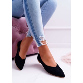 Bailarinas Lu Boo Feminino - Sobremesa Preta Aberta preto 1