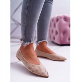 Bailarinas Lu Boo Feminino - Sobremesa Bege Aberta 1