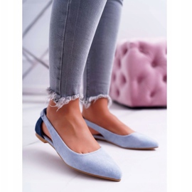 Lu Boo Ballerina In Spitz Blue Suede Better azul 1