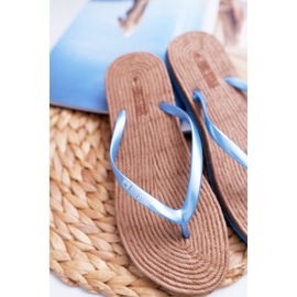 Chinelos femininos flip-flops Big Star Blue AA274A122 azul 2