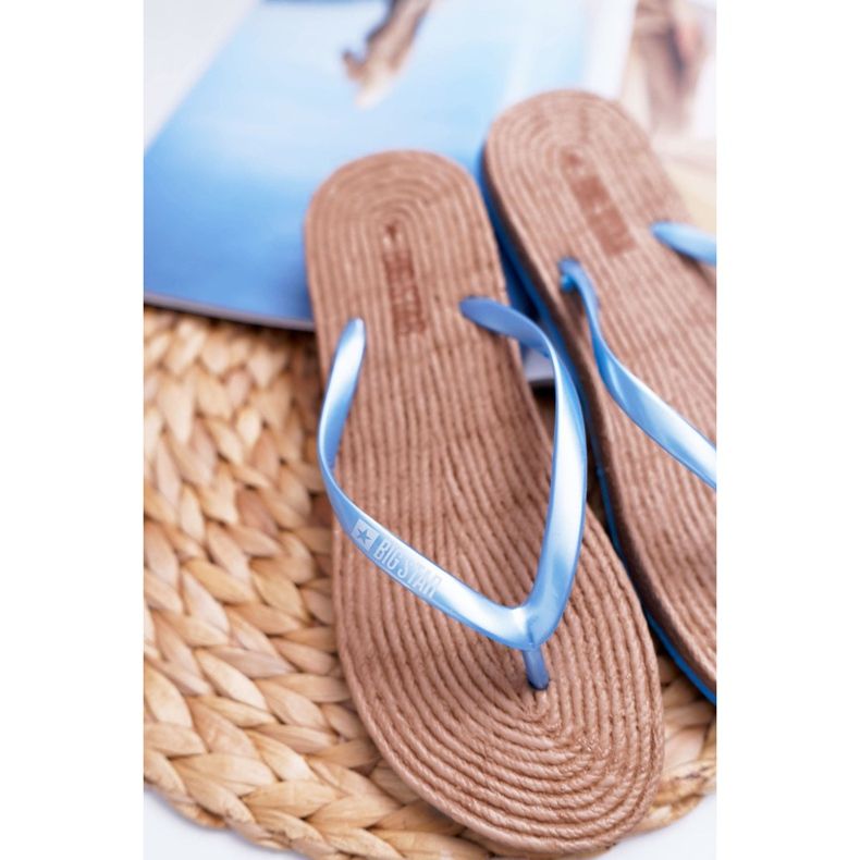 Chinelos femininos flip-flops Big Star Blue AA274A122 azul 2