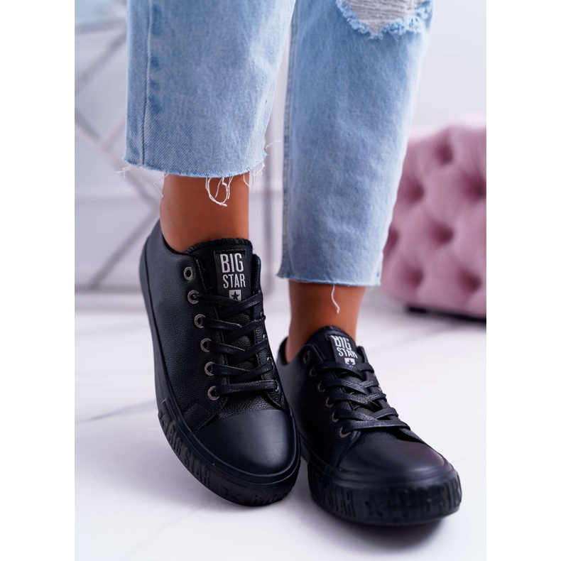 Tênis feminino Big Star preto EE274247 2