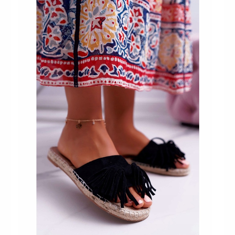 PV1 Chinelos femininos pretos Boho Vices 8458 1