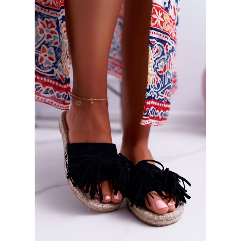 PV1 Chinelos femininos pretos Boho Vices 8458 2