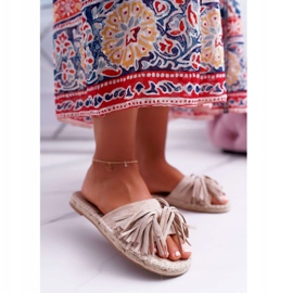 Chinelos femininos Beige Boho Vices 8458 bege 1