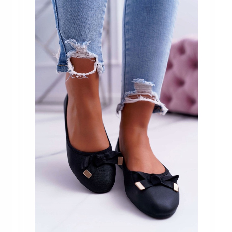 EVE Bailarinas negras elegantes femininas LaDonna preto 2